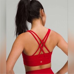 Lululemon Energy Longline Bra Lunar New Year (Dark Red) Size 8